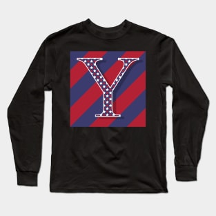 Old Glory Letter Y Long Sleeve T-Shirt